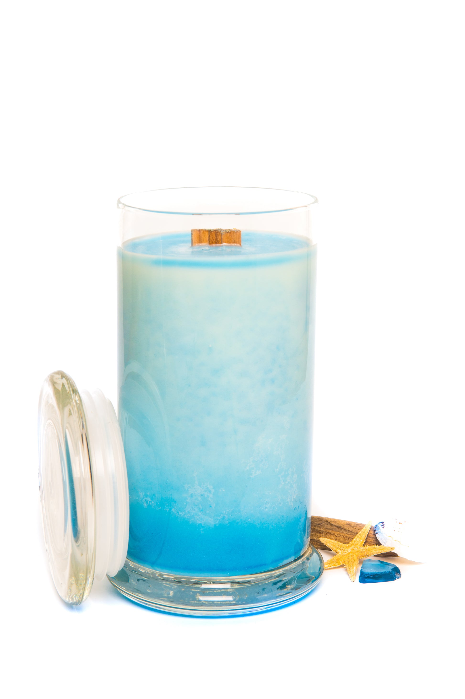 Clear Majestic Sparkly Ocean Candle!!!